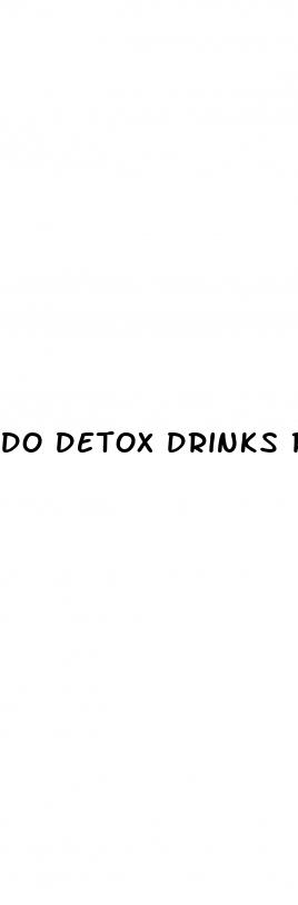 do detox drinks really work for weight loss