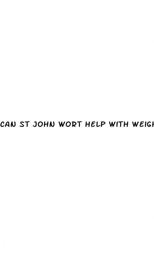 can st john wort help with weight loss