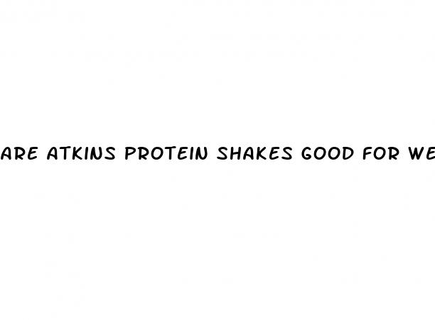 are atkins protein shakes good for weight loss