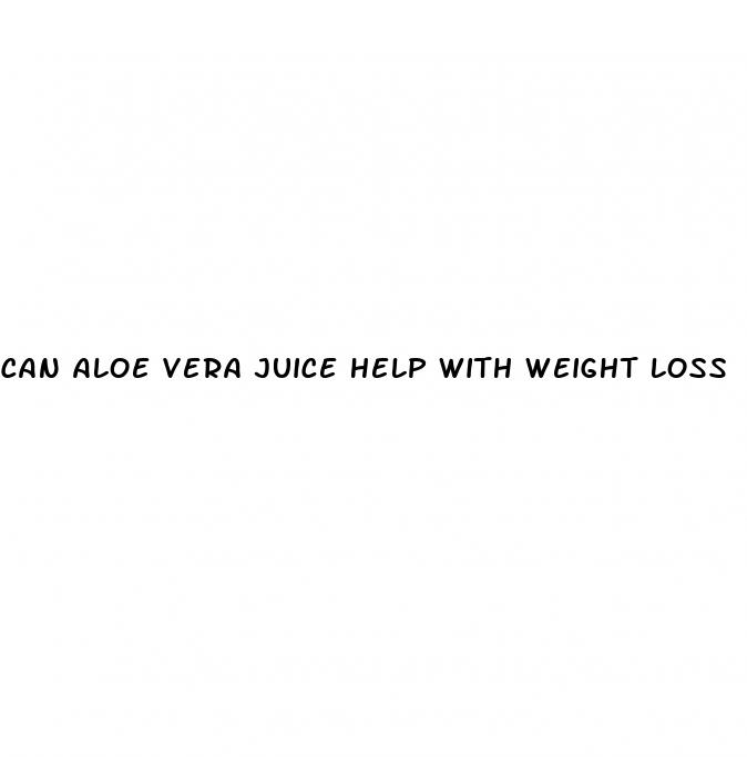 can aloe vera juice help with weight loss