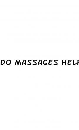 do massages help with weight loss