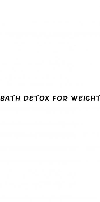 bath detox for weight loss