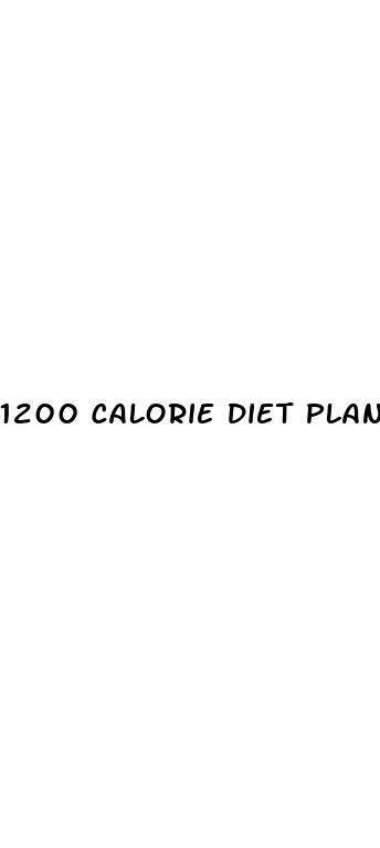 1200 calorie diet plan for weight loss