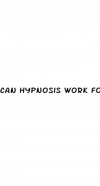 can hypnosis work for weight loss