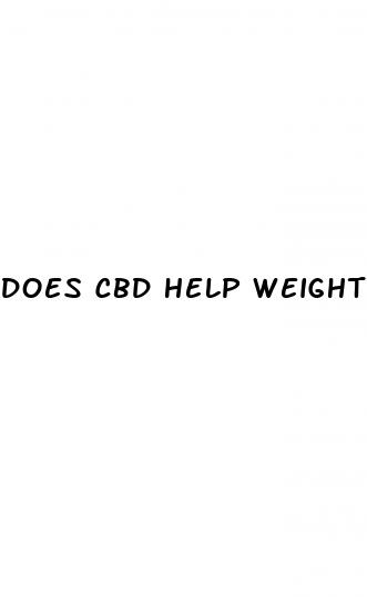 does cbd help weight loss