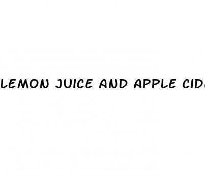 lemon juice and apple cider vinegar recipe for weight loss