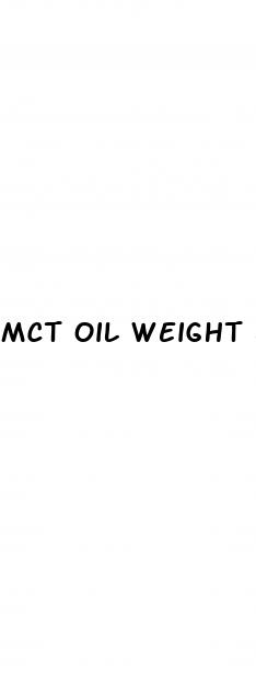 mct oil weight loss