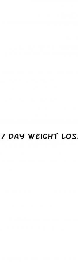 7 day weight loss cleanse