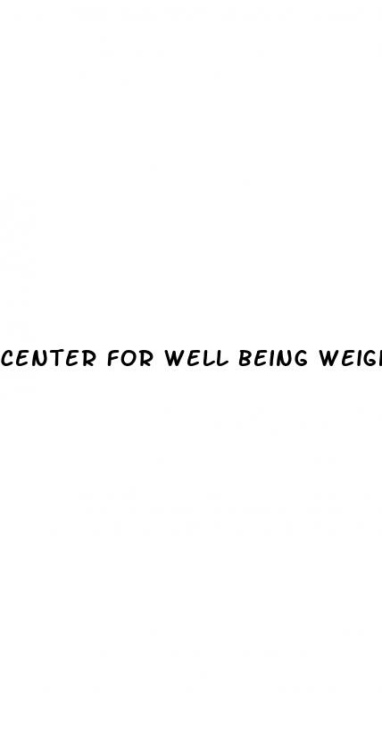 center for well being weight loss cost
