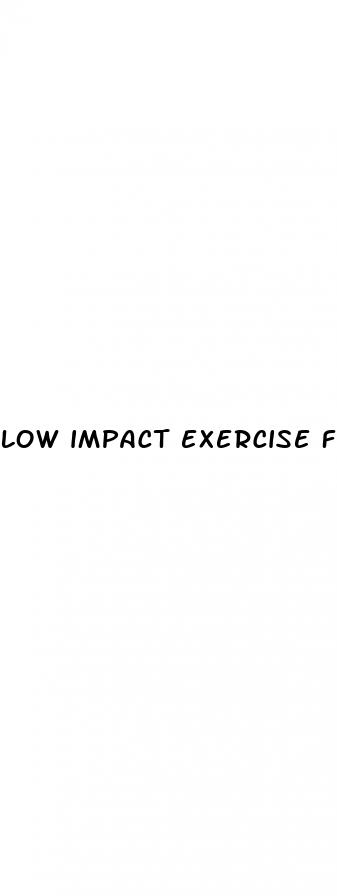 low impact exercise for weight loss