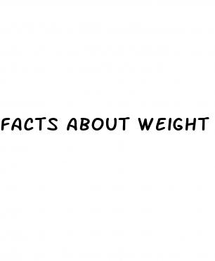 facts about weight loss