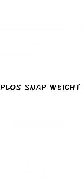 plos snap weight loss