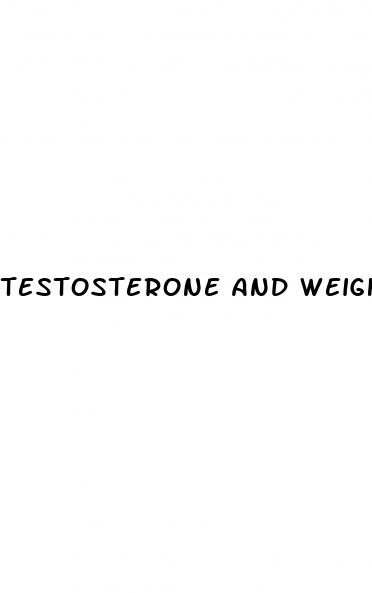 testosterone and weight loss