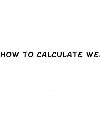 how to calculate weight loss by percentage