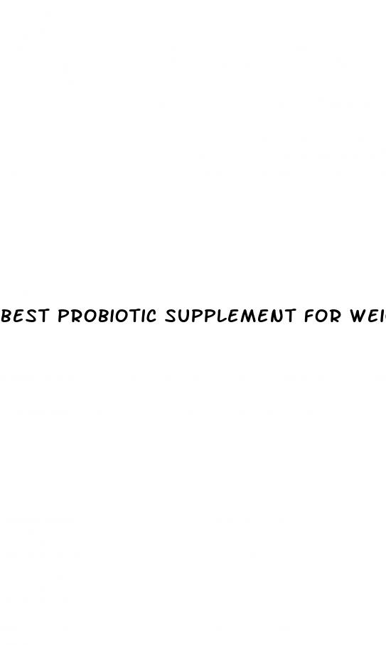 best probiotic supplement for weight loss