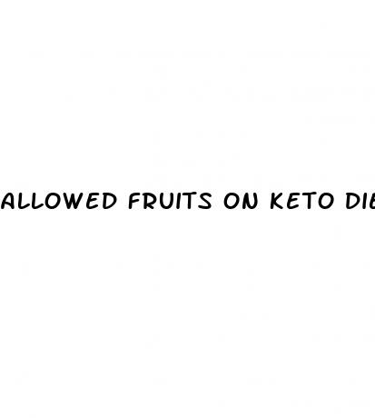 allowed fruits on keto diet