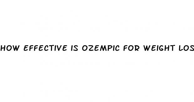 how effective is ozempic for weight loss
