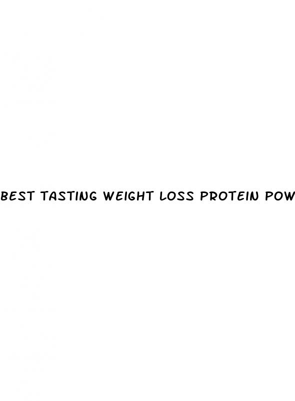 best tasting weight loss protein powder