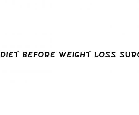 diet before weight loss surgery