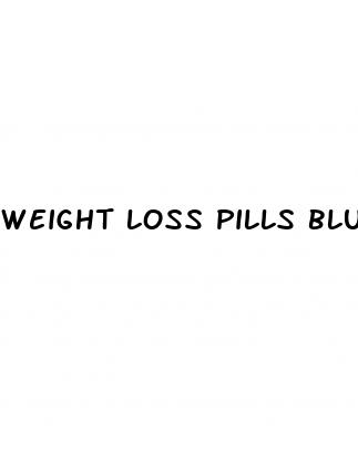 weight loss pills blue and white