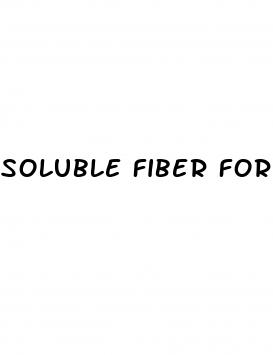 soluble fiber for weight loss