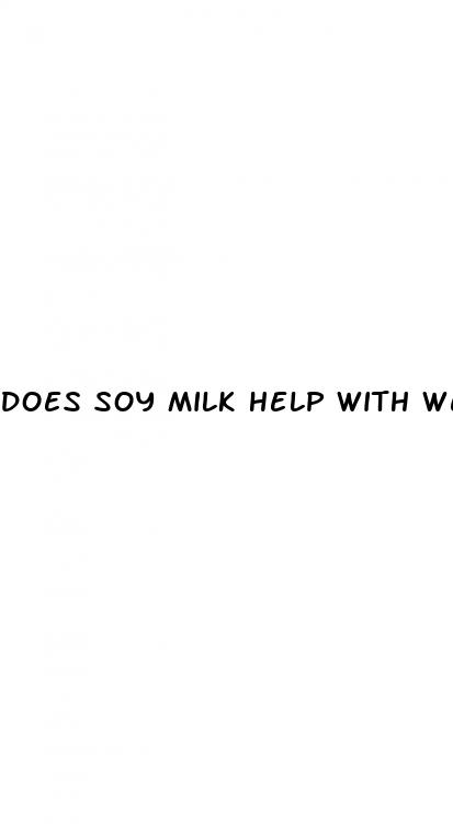 does soy milk help with weight loss