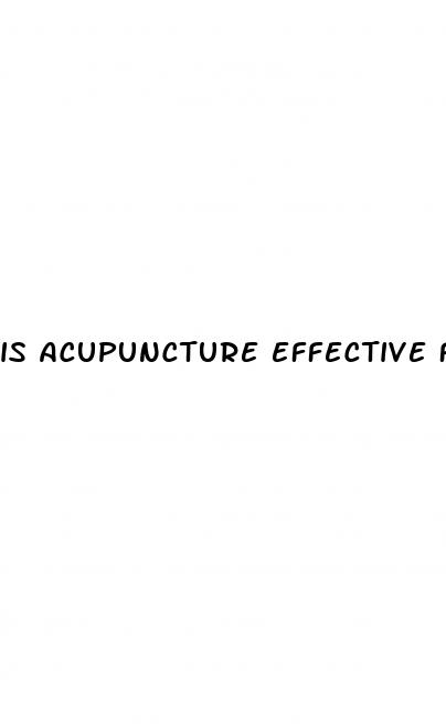is acupuncture effective for weight loss