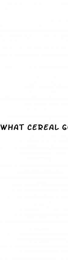 what cereal good for weight loss
