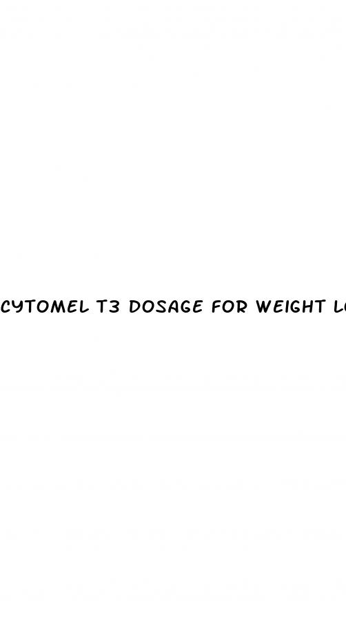 cytomel t3 dosage for weight loss