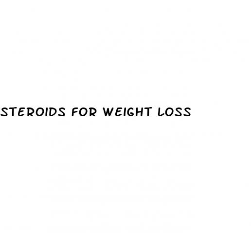 steroids for weight loss