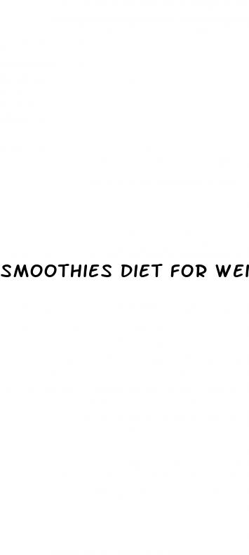 smoothies diet for weight loss