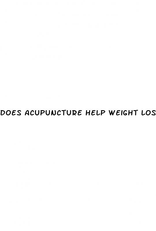 does acupuncture help weight loss
