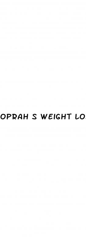 oprah s weight loss pills