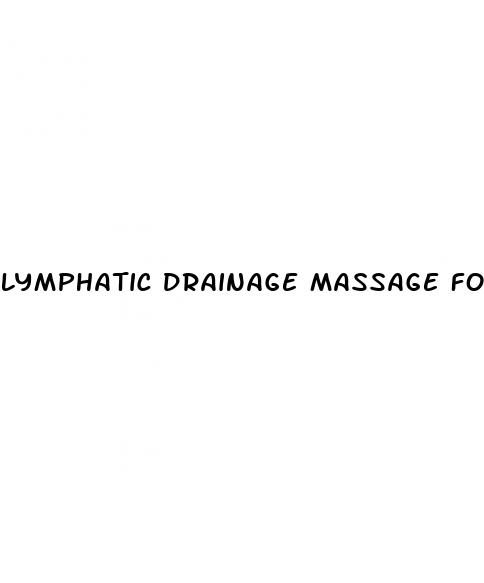 lymphatic drainage massage for weight loss