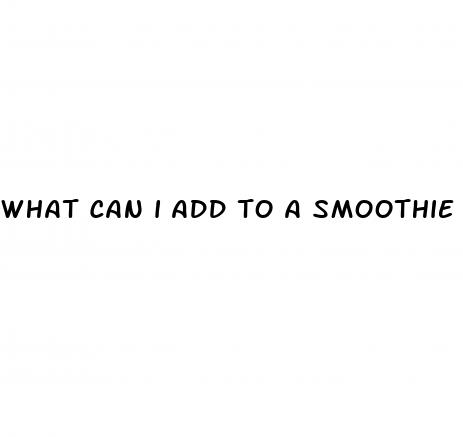 what can i add to a smoothie for weight loss