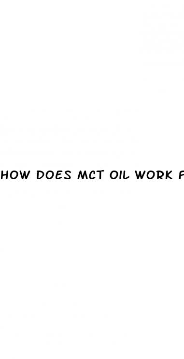 how does mct oil work for weight loss