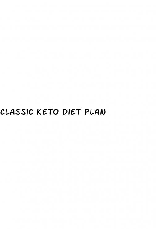 classic keto diet plan