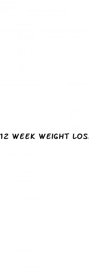 12 week weight loss