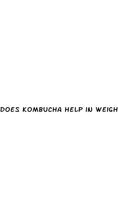 does kombucha help in weight loss