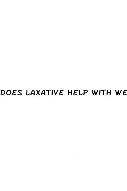 does laxative help with weight loss