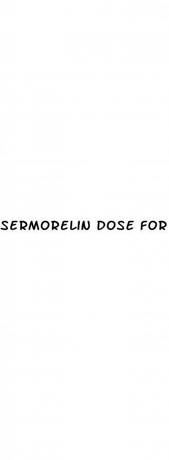 sermorelin dose for weight loss