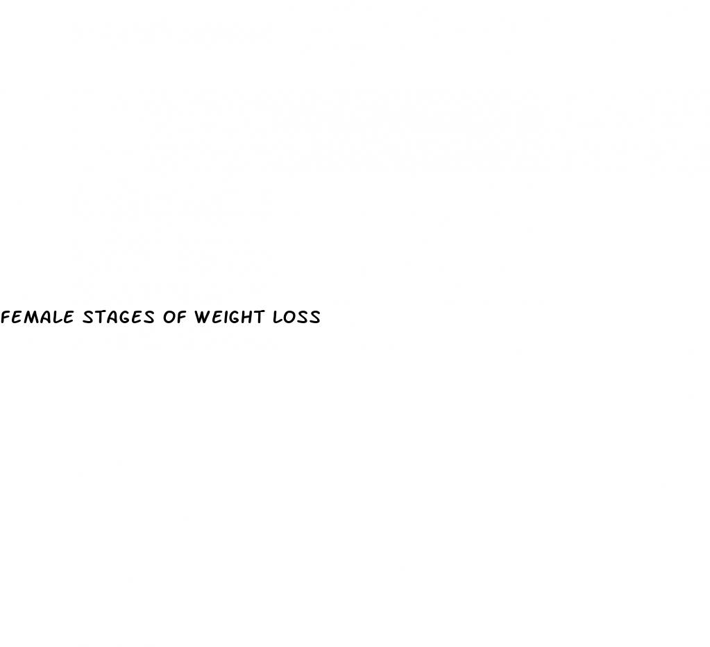 female stages of weight loss