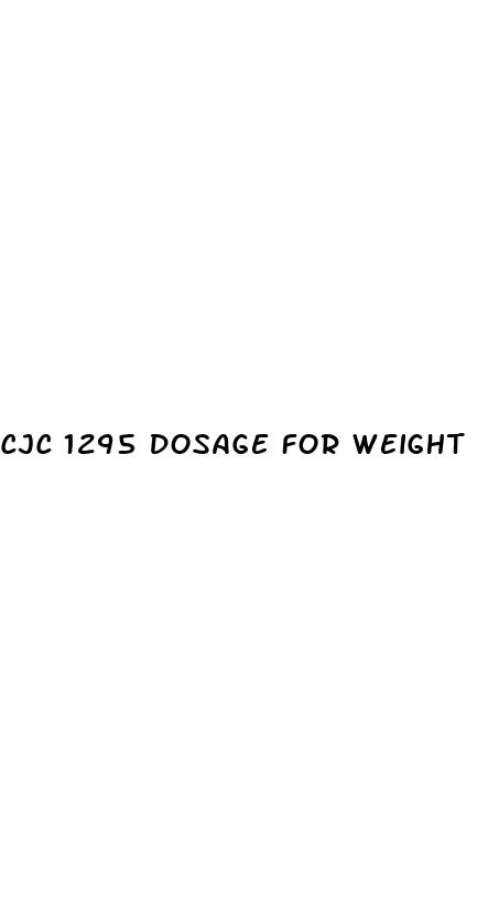 cjc 1295 dosage for weight loss