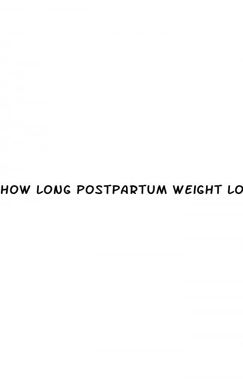 how long postpartum weight loss
