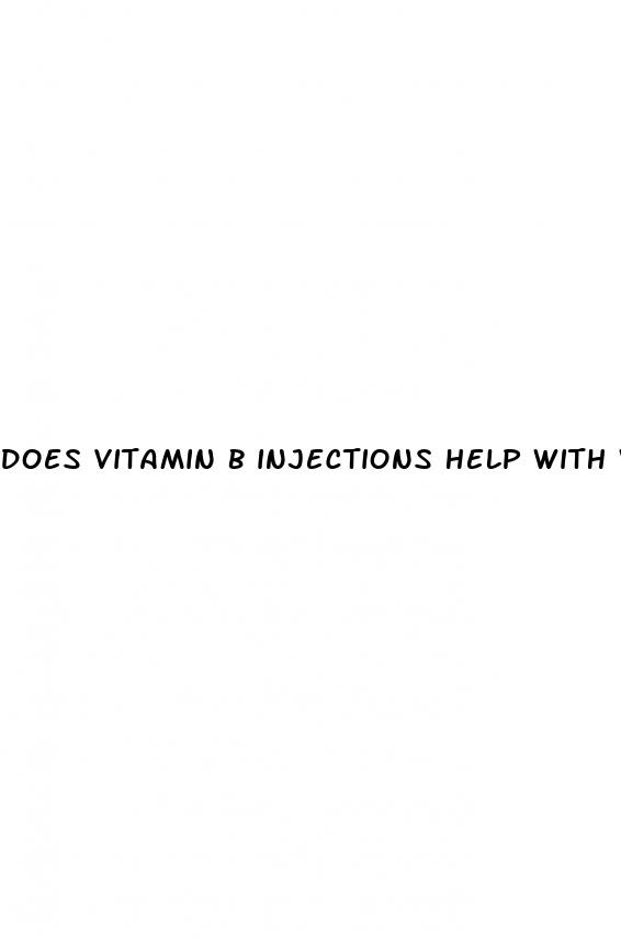 does vitamin b injections help with weight loss