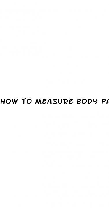 how to measure body parts for weight loss