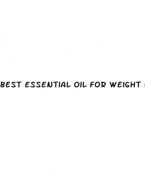best essential oil for weight loss