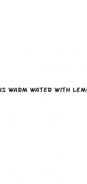 is warm water with lemon good for weight loss