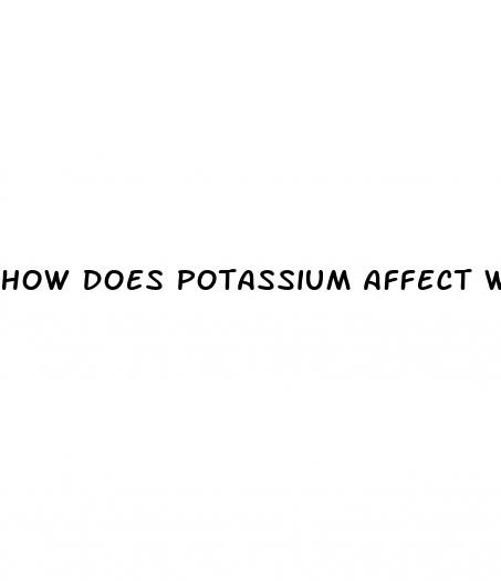 how does potassium affect weight loss
