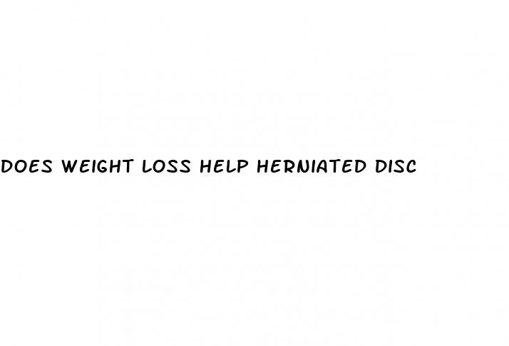 does weight loss help herniated disc
